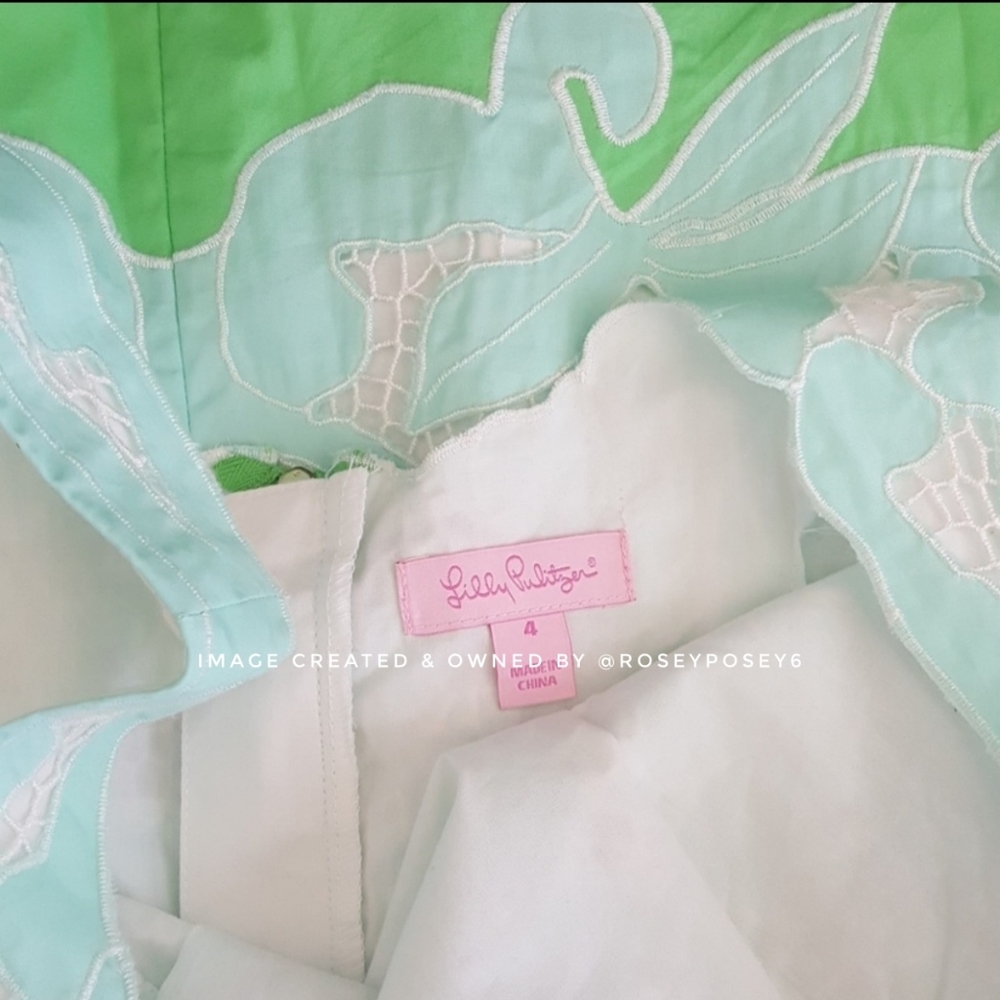 New Lilly Pulitzer "Sand Bar Blu" Eyelet Capricia Shift dress NWT - Picture 5 of 9